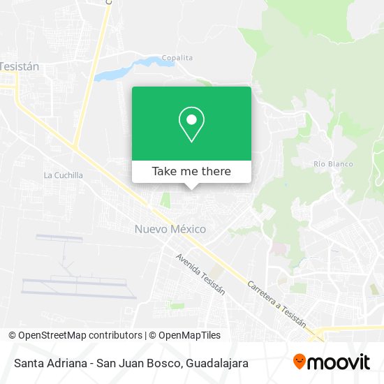 Santa Adriana - San Juan Bosco map