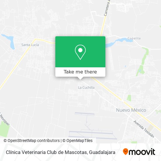 Clínica Veterinaria Club de Mascotas map