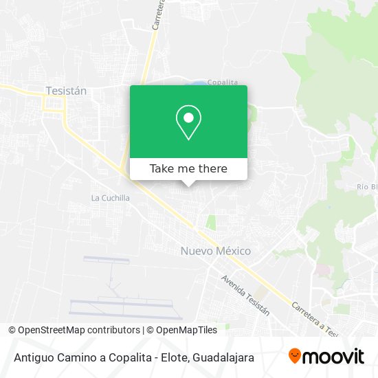 Antiguo Camino a Copalita - Elote map