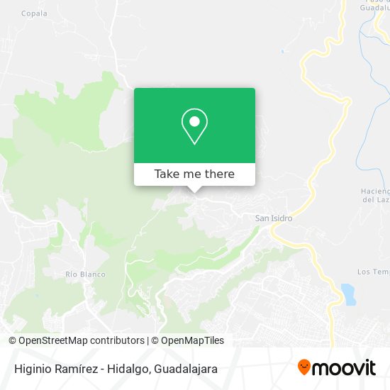 Higinio Ramírez - Hidalgo map
