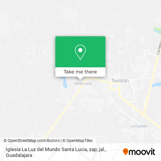 Iglesia La Luz del Mundo Santa Lucia, zap, jal. map