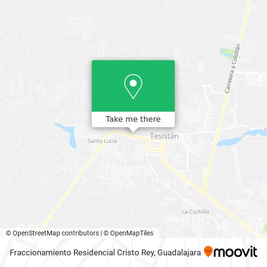 Fraccionamiento Residencial Cristo Rey map