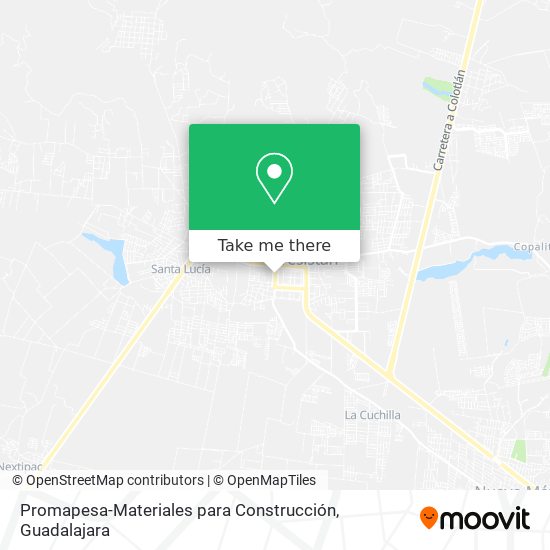 Mapa de Promapesa-Materiales para Construcción