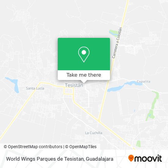 World Wings Parques de Tesistan map