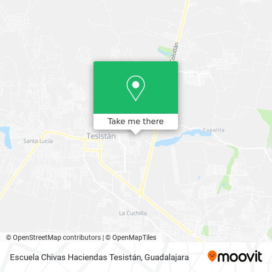 Escuela Chivas Haciendas Tesistán map
