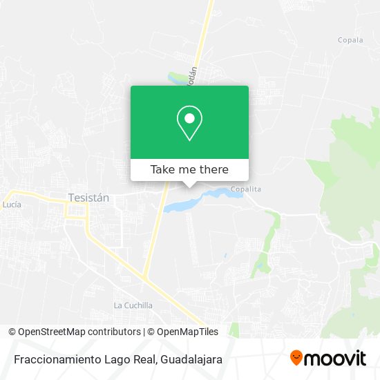 Fraccionamiento Lago Real map