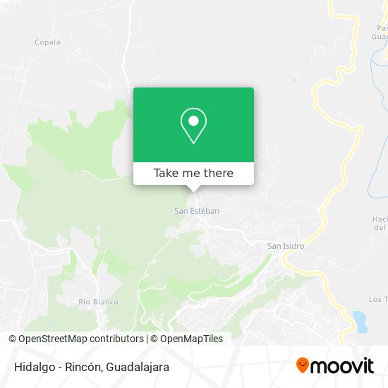 Mapa de Hidalgo - Rincón