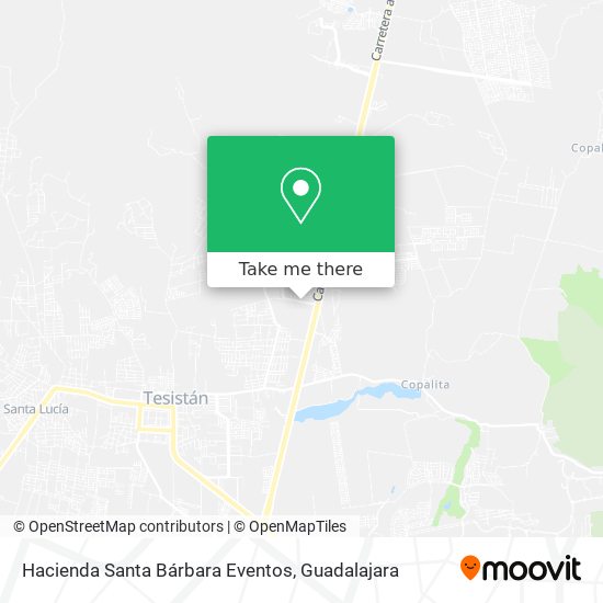 Mapa de Hacienda Santa Bárbara Eventos