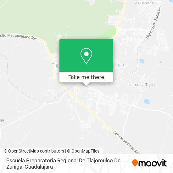 Escuela Preparatoria Regional De Tlajomulco De Zúñiga map