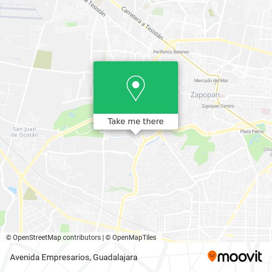 Avenida Empresarios map