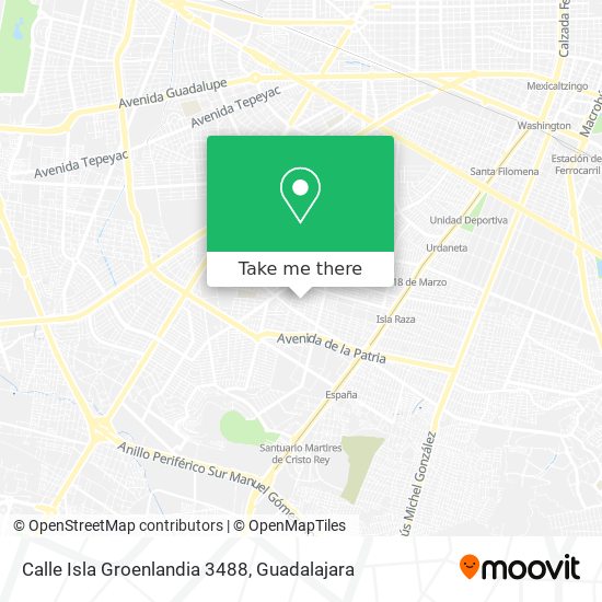 Calle Isla Groenlandia 3488 map