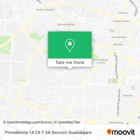 Mapa de Providencia 1A 2A Y 3A Seccion