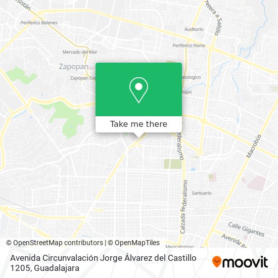 Mapa de Avenida Circunvalación Jorge Álvarez del Castillo 1205
