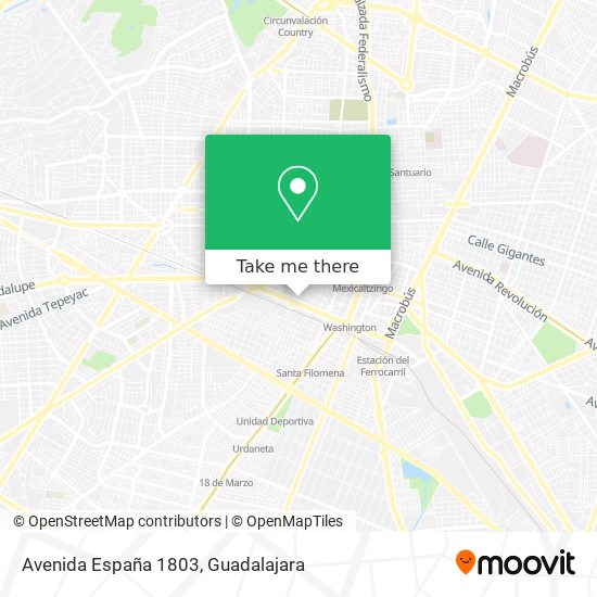 Mapa de Avenida España 1803