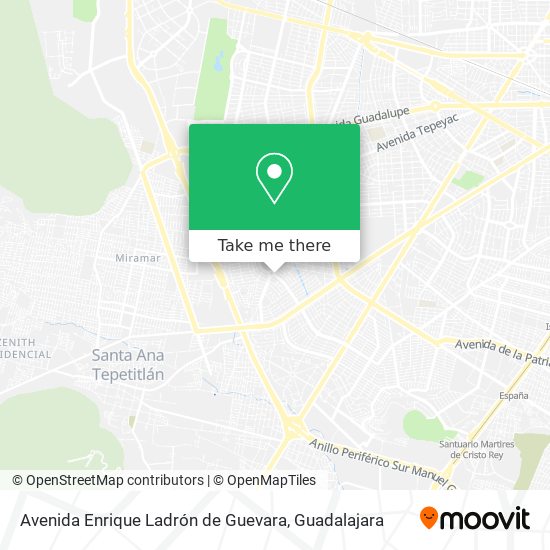 Avenida Enrique Ladrón de Guevara map