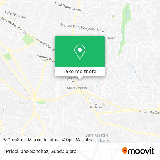 Mapa de Prisciliano Sánchez