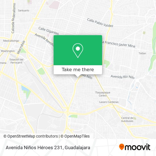 Mapa de Avenida Niños Héroes 231
