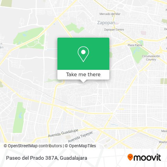 Paseo del Prado 387A map