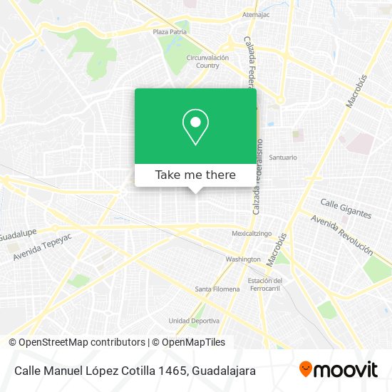 Mapa de Calle Manuel López Cotilla 1465