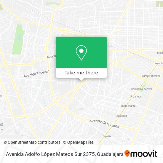 Avenida Adolfo López Mateos Sur 2375 map