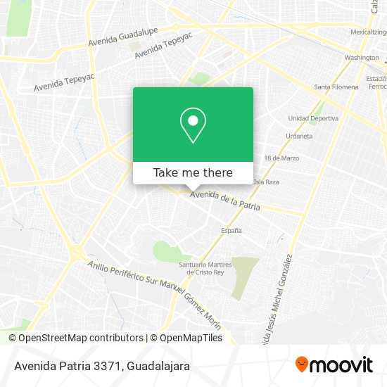 Avenida Patria 3371 map