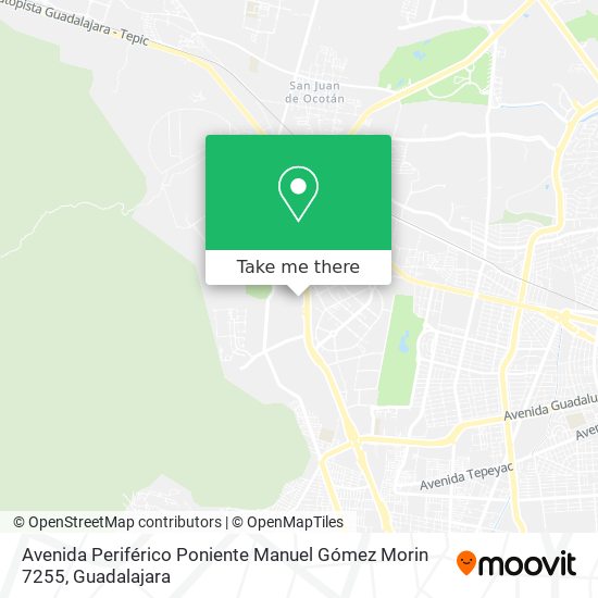 Avenida Periférico Poniente Manuel Gómez Morin 7255 map