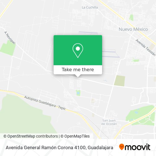 Mapa de Avenida General Ramón Corona 4100