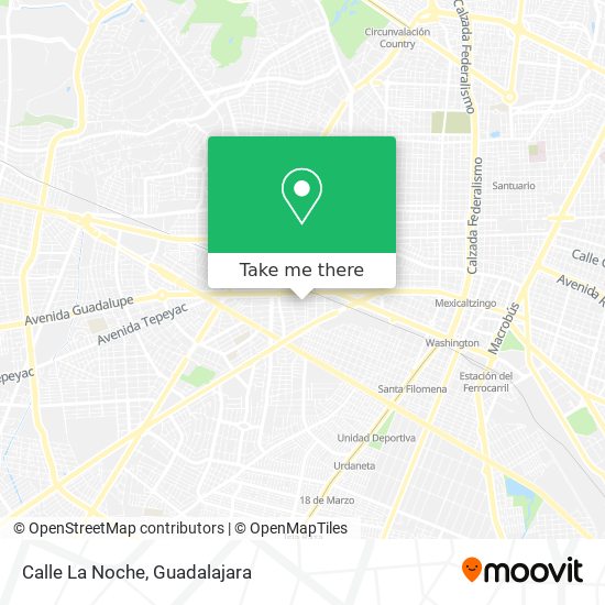 Mapa de Calle La Noche