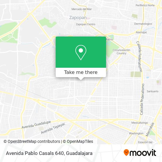 Mapa de Avenida Pablo Casals 640