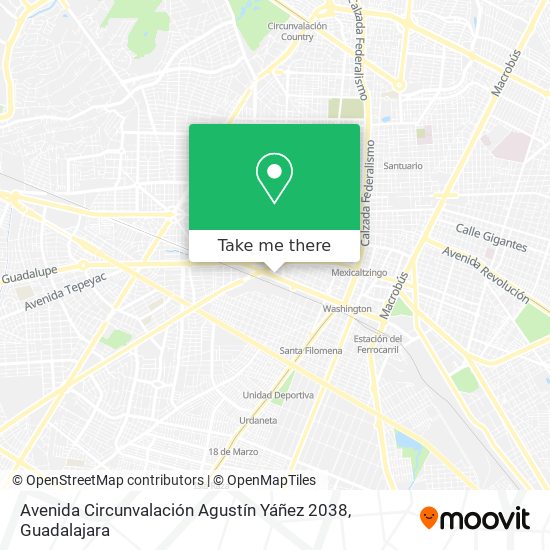 Avenida Circunvalación Agustín Yáñez 2038 map