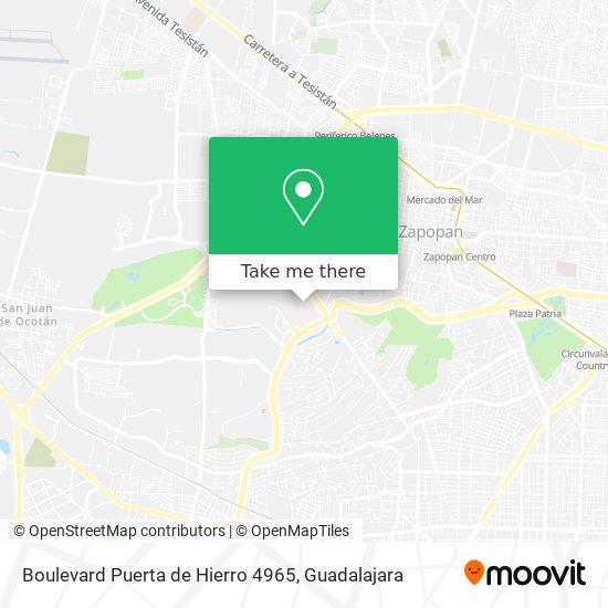 Boulevard Puerta de Hierro 4965 map