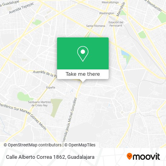 Calle Alberto Correa 1862 map