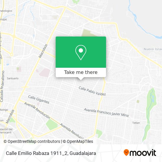 Mapa de Calle Emilio Rabaza 1911_2