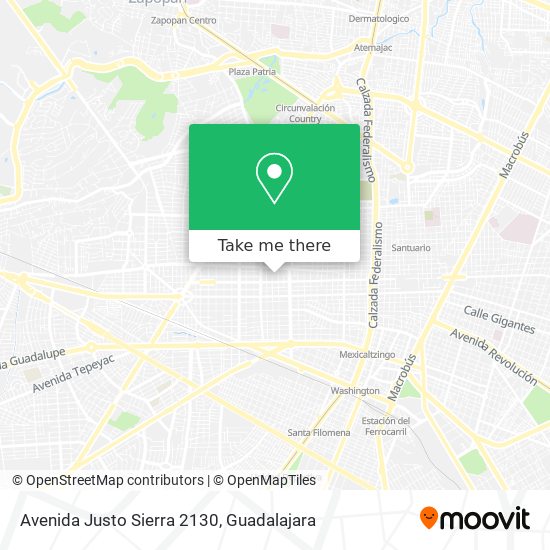 Avenida Justo Sierra 2130 map