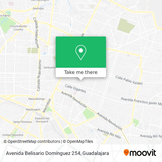 Mapa de Avenida Belisario Domínguez 254