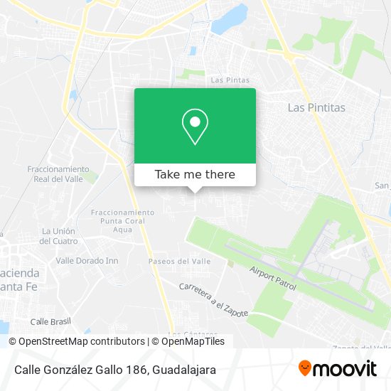 Calle González Gallo 186 map