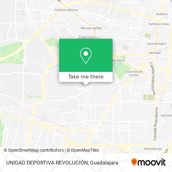 Mapa de UNIDAD DEPORTIVA REVOLUCIÓN