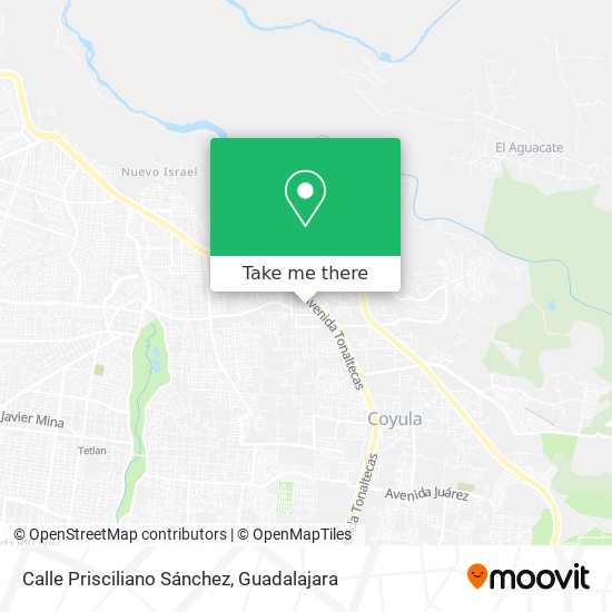 Mapa de Calle Prisciliano Sánchez