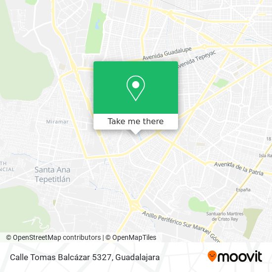 Mapa de Calle Tomas Balcázar 5327