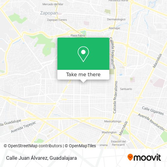 Mapa de Calle Juan Álvarez