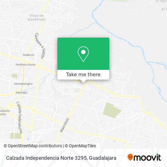 Calzada Independencia Norte 3295 map