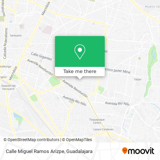 Mapa de Calle Miguel Ramos Arizpe