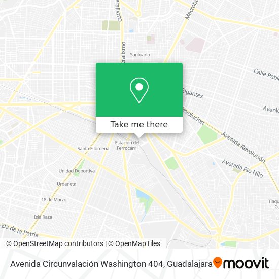 Mapa de Avenida Circunvalación Washington 404