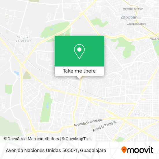 Mapa de Avenida Naciones Unidas 5050-1