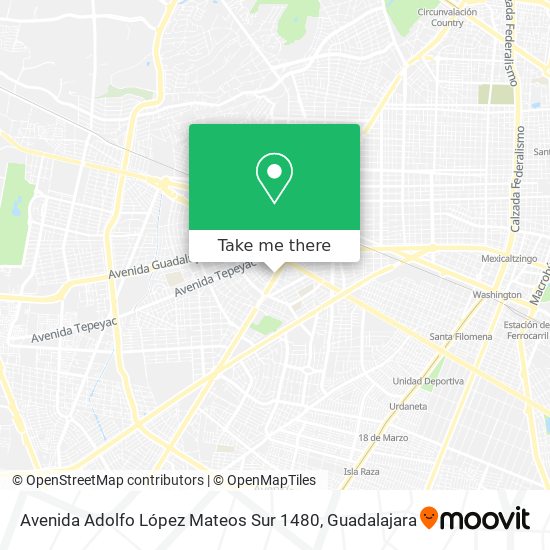 Avenida Adolfo López Mateos Sur 1480 map