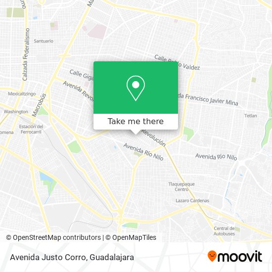 Avenida Justo Corro map