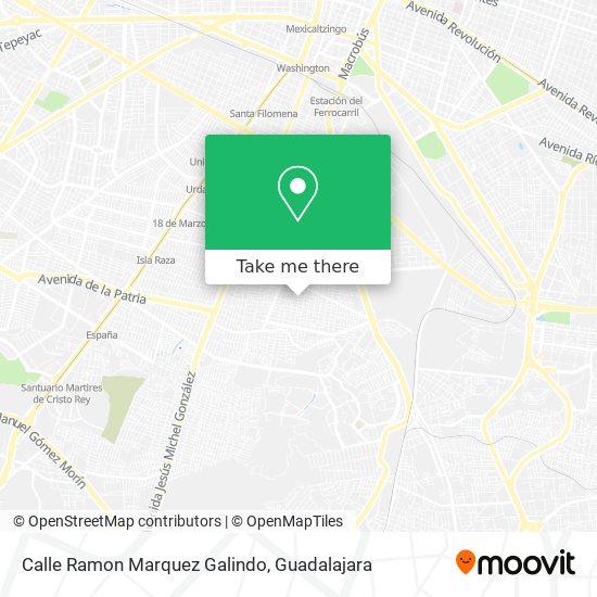 Mapa de Calle Ramon Marquez Galindo