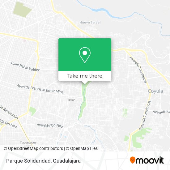 Mapa de Parque Solidaridad