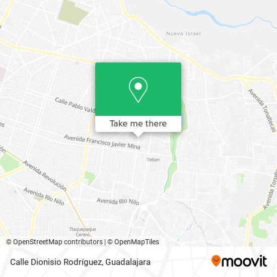 Mapa de Calle Dionisio Rodríguez