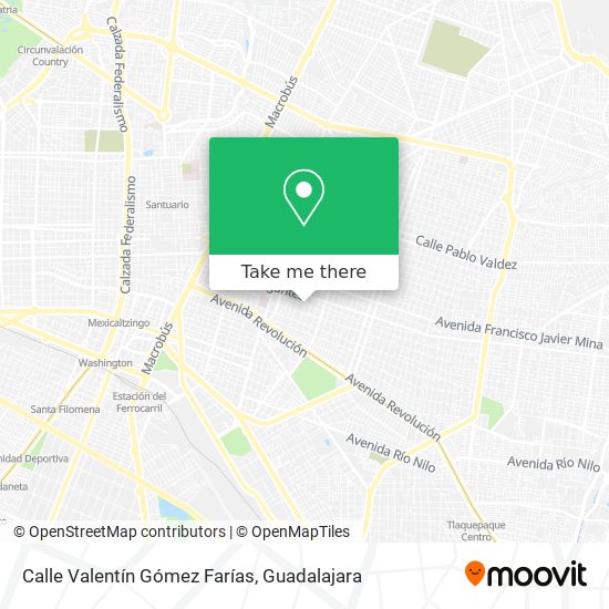 Calle Valentín Gómez Farías map